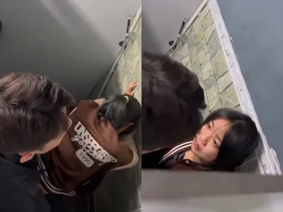 Phát hiện đôi củ khoải sâu vụng trộm làm tình nhau trong toilet cf